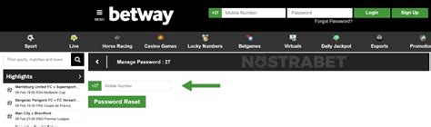 betway change password